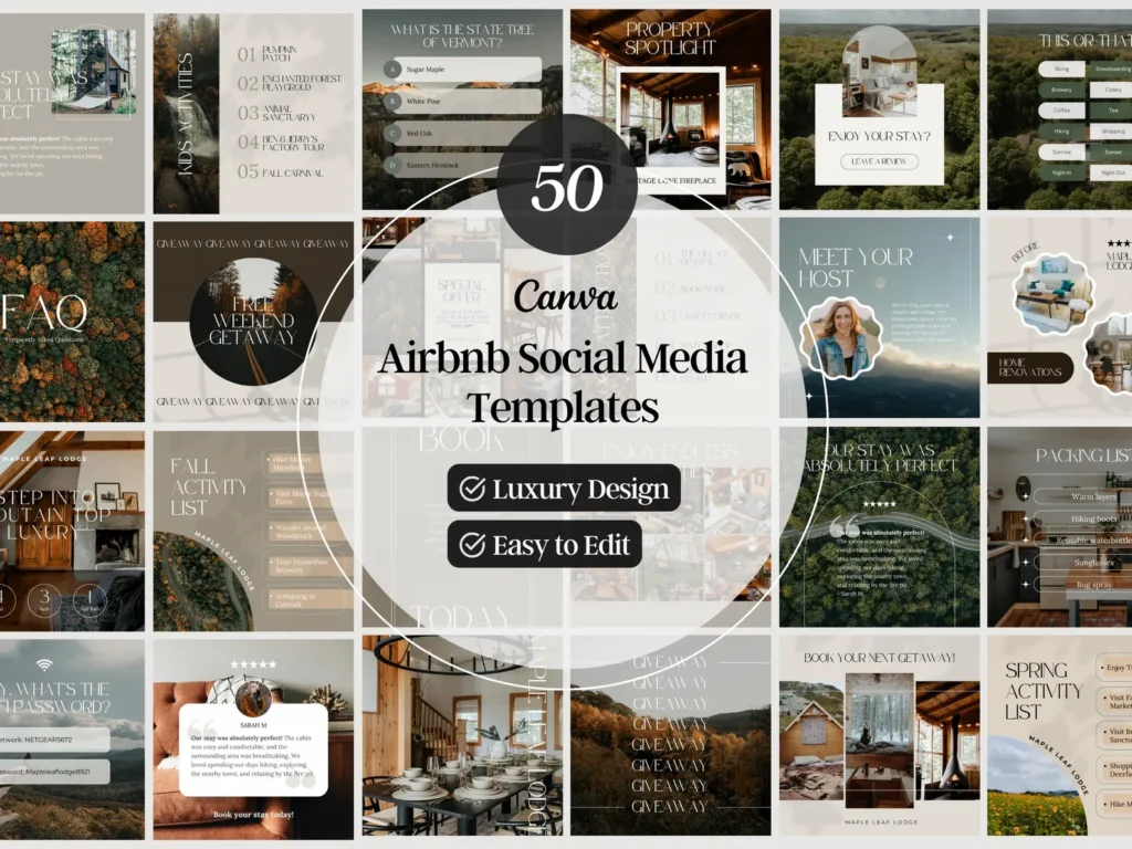 Airbnb Social Media Bundle